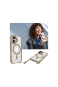 Newface Apple iPhone 16 Plus Kılıf Enka Magsafe Silikon Kılıf