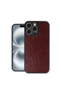 Newface Apple iPhone 16 Pro Max Kılıf Aras Deri Kapak