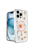 KILIFINI SEÇ - Apple iPhone 16 Pro Max Kılıf Daisy Simli Magsafe Kapak
