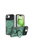 Newface Apple iPhone 16E Kılıf Joy Lens Standlı Kapak