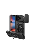 Newface Apple iPhone 17 Pro Pars Lens Yüzüklü Silikon