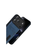 Newface Apple iPhone 17 Pro Sara Kartvizitli Deri Kılıf