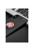 Newface Apple iPhone XS Max Kılıf Range Yüzüklü Silikon