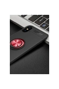 Newface Apple iPhone XS Max Kılıf Range Yüzüklü Silikon