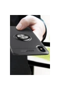 Newface Apple iPhone XS Max Kılıf Range Yüzüklü Silikon