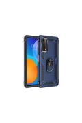 KILIFINI SEÇ - Huawei P Smart 2021 Kılıf Sofya Yüzüklü Silikon Kapak