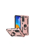 KILIFINI SEÇ - Huawei P Smart 2021 Kılıf Sofya Yüzüklü Silikon Kapak