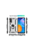KILIFINI SEÇ - Huawei P Smart 2021 Kılıf Sofya Yüzüklü Silikon Kapak