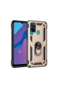 Newface Huawei Y6P Kılıf Sofya Yüzüklü Silikon Kapak