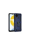 KILIFINI SEÇ - Realme C21 Kılıf Sofya Yüzüklü Silikon Kapak