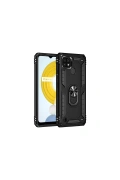 KILIFINI SEÇ - Realme C21 Kılıf Sofya Yüzüklü Silikon Kapak