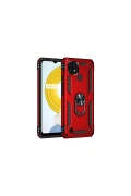 KILIFINI SEÇ - Realme C21 Kılıf Sofya Yüzüklü Silikon Kapak