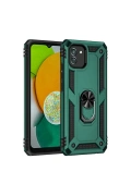 KILIFINI SEÇ - Samsung Galaxy A03 Kılıf Sofya Yüzüklü Silikon Kapak