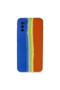Newface Samsung Galaxy A03S Kılıf Ebruli Lansman Silikon
