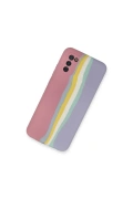 Newface Samsung Galaxy A03S Kılıf Ebruli Lansman Silikon