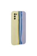 Newface Samsung Galaxy A03S Kılıf Ebruli Lansman Silikon