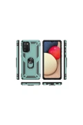 Newface Samsung Galaxy A03S Kılıf Sofya Yüzüklü Silikon Kapak