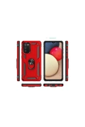 Newface Samsung Galaxy A03S Kılıf Sofya Yüzüklü Silikon Kapak