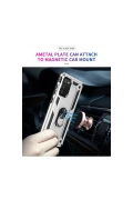 Newface Samsung Galaxy A03S Kılıf Sofya Yüzüklü Silikon Kapak