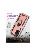 Newface Samsung Galaxy A03S Kılıf Sofya Yüzüklü Silikon Kapak