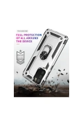 Newface Samsung Galaxy A03S Kılıf Sofya Yüzüklü Silikon Kapak