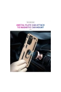Newface Samsung Galaxy A03S Kılıf Sofya Yüzüklü Silikon Kapak