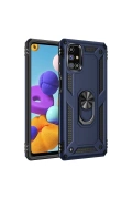 Newface Samsung Galaxy M31S Kılıf Sofya Yüzüklü Silikon Kapak