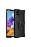 Newface Samsung Galaxy M31S Kılıf Sofya Yüzüklü Silikon Kapak