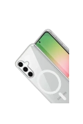 Newface Samsung Galaxy S25 FE Combo Sert Şeffaf Magsafe Kapak - Şeffaf