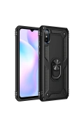 Newface Xiaomi Redmi 9A Kılıf Sofya Yüzüklü Silikon Kapak