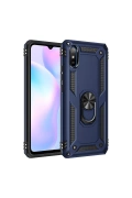 Newface Xiaomi Redmi 9A Kılıf Sofya Yüzüklü Silikon Kapak