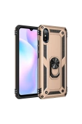 Newface Xiaomi Redmi 9A Kılıf Sofya Yüzüklü Silikon Kapak