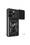 Newface Xiaomi Redmi Note 14 4G Pars Lens Yüzüklü Silikon