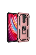 Newface Xiaomi Redmi Note 8 Pro Kılıf Sofya Yüzüklü Silikon Kapak