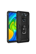 Newface Xiaomi Redmi Note 9 Kılıf Sofya Yüzüklü Silikon Kapak