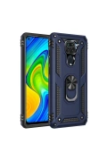 Newface Xiaomi Redmi Note 9 Kılıf Sofya Yüzüklü Silikon Kapak