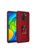 Newface Xiaomi Redmi Note 9 Kılıf Sofya Yüzüklü Silikon Kapak