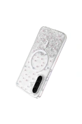 Samsung Galaxy A37 5G Misk Simli Magsafe Kapak