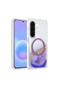 Samsung Galaxy A57 5G Lotus Simli Magsafe Kapak