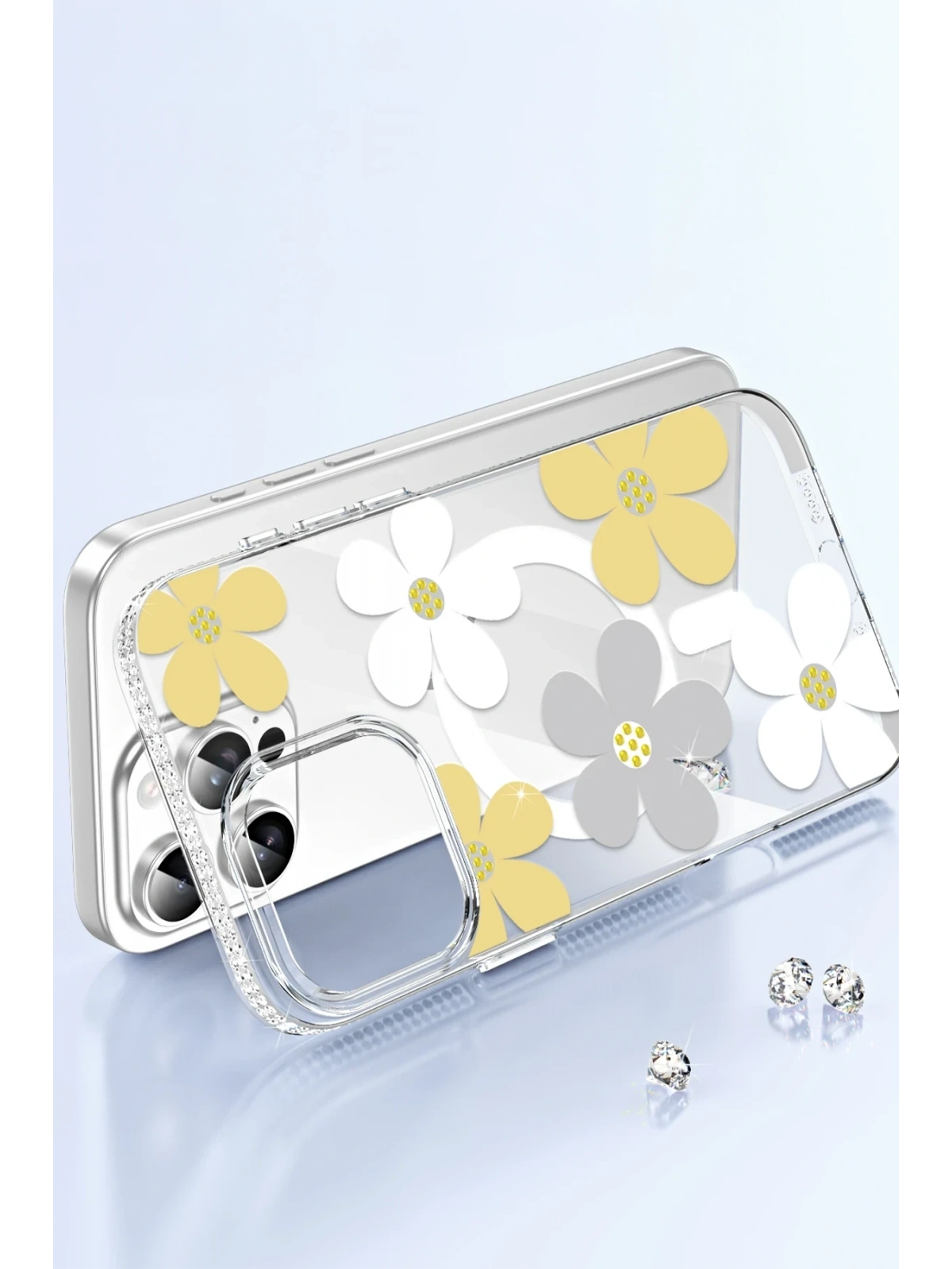 Joko Apple iPhone 14 Floral Magsafe Kapak - Sarı