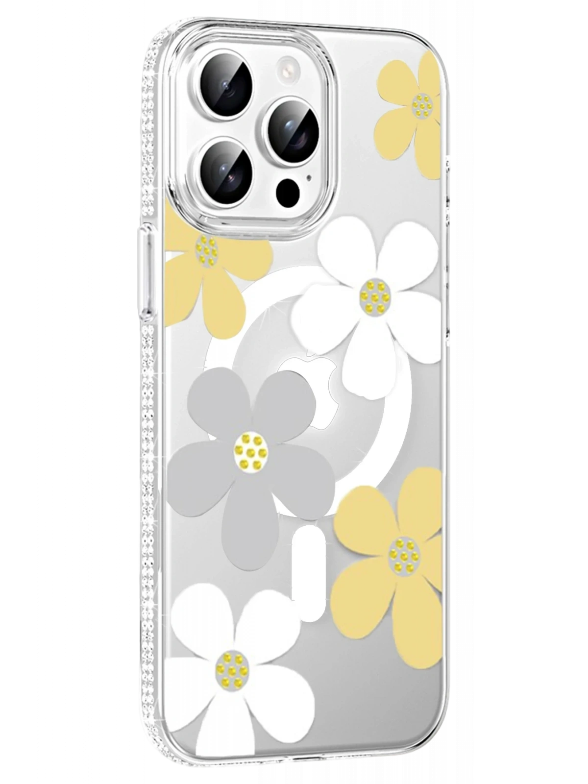 Joko Apple iPhone 14 Pro Max Floral Magsafe Kapak - Sarı