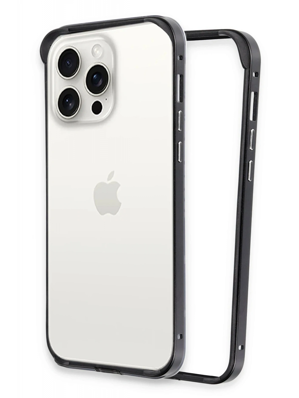 Joko Apple iPhone 15 Pro Max Land Bumper Koruma Kapak - Siyah