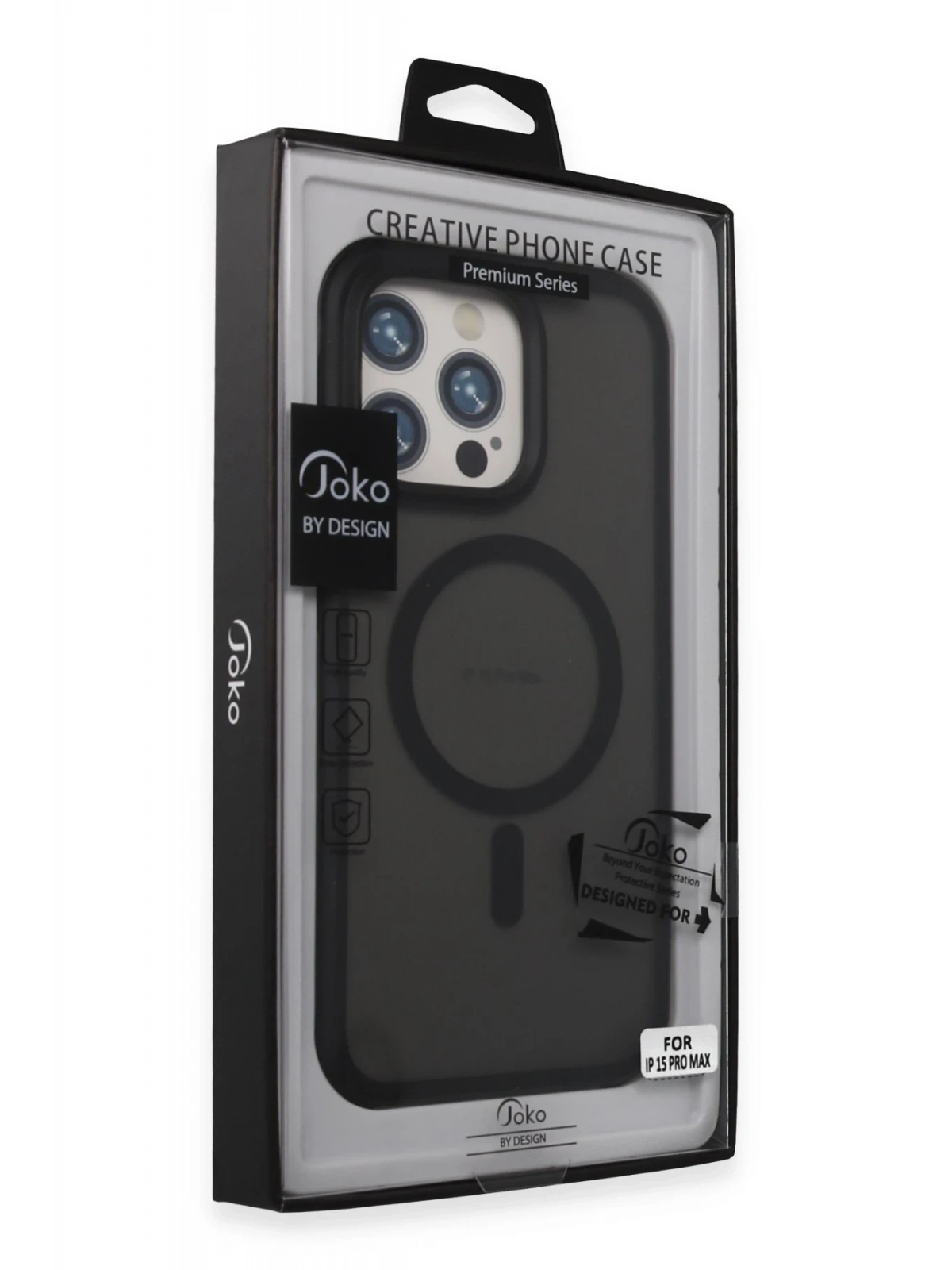 Joko Apple iPhone 15 Pro Max Toras Airbag Magsafe Kapak - Siyah