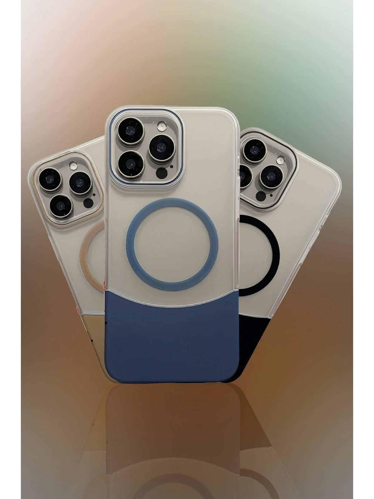 Joko Apple iPhone 15 Pro Max Velar Magsafe Kapak - Natural Grey