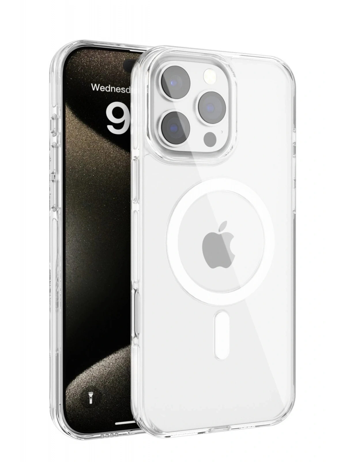 Joko Apple iPhone 16 Pro Max Gleam PC Sert Magsafe Kılıf - Şeffaf