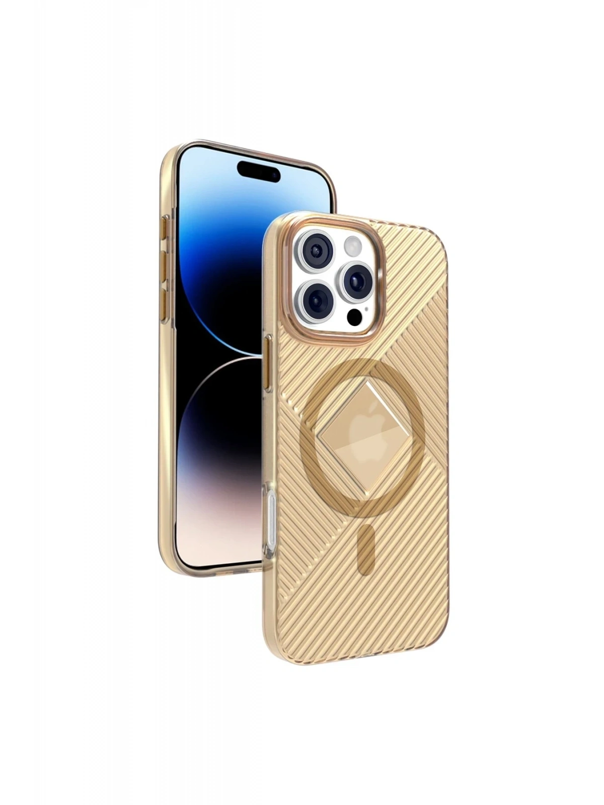 Joko Apple iPhone 16 Pro Max Stella PC Sert Magsafe Kılıf - Gold