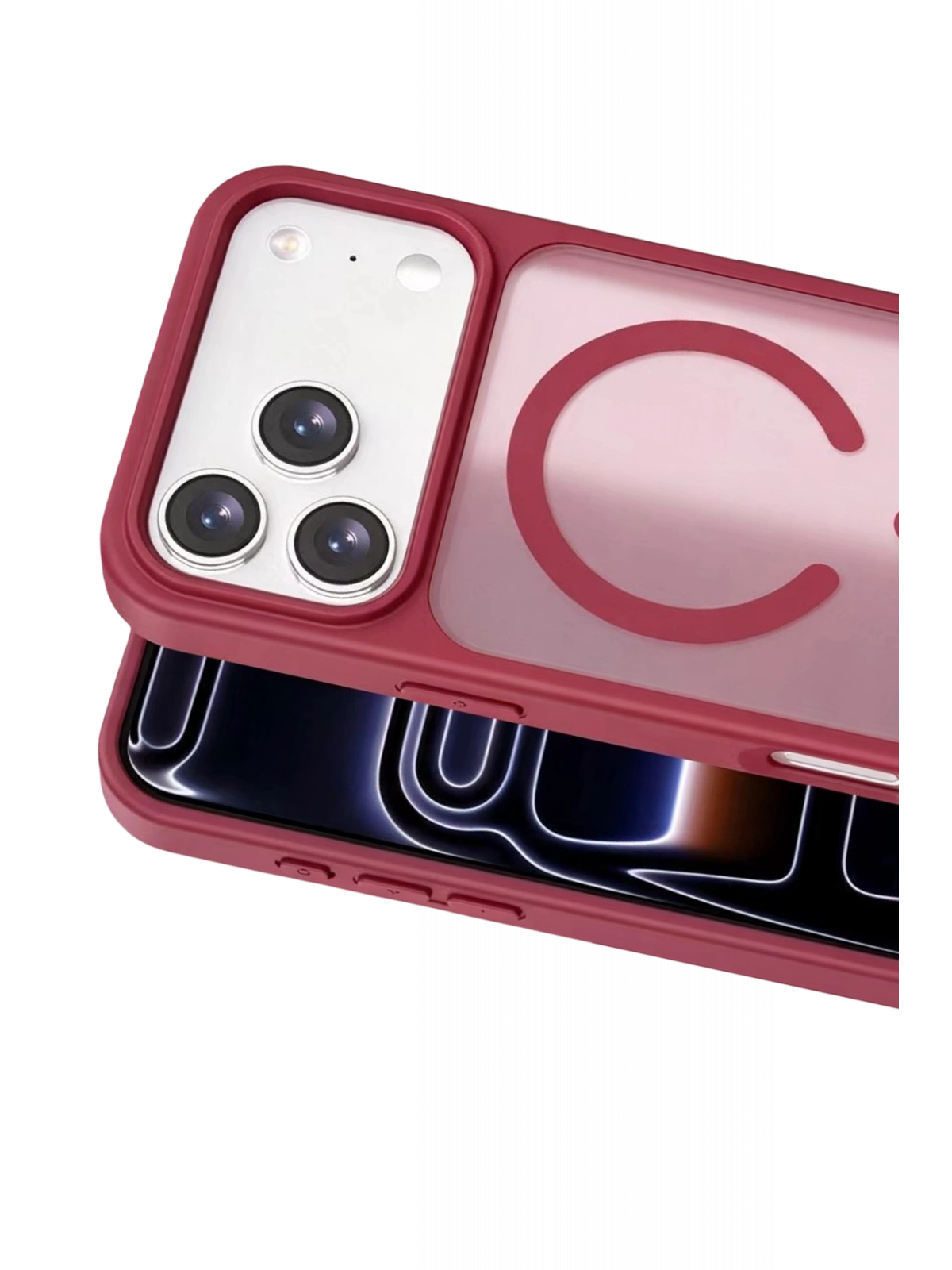 Joko Apple iPhone 18 Pro Max Jota Magsafe Kapak - Bordo