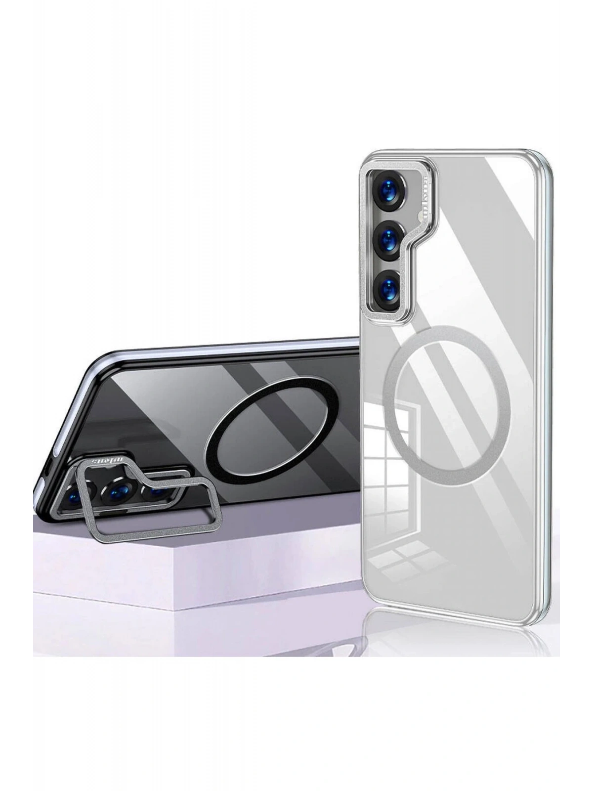 Joko Samsung Galaxy S24 Crystal Magsafe Kapak - Şeffaf