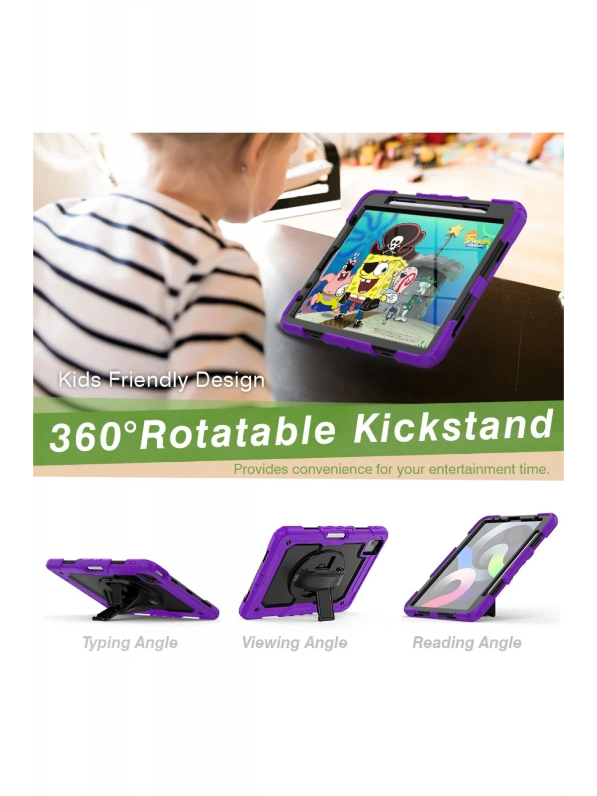 Newface Apple iPad Pro 11 (2020) Kılıf Pars Tablet Kapak - Mor