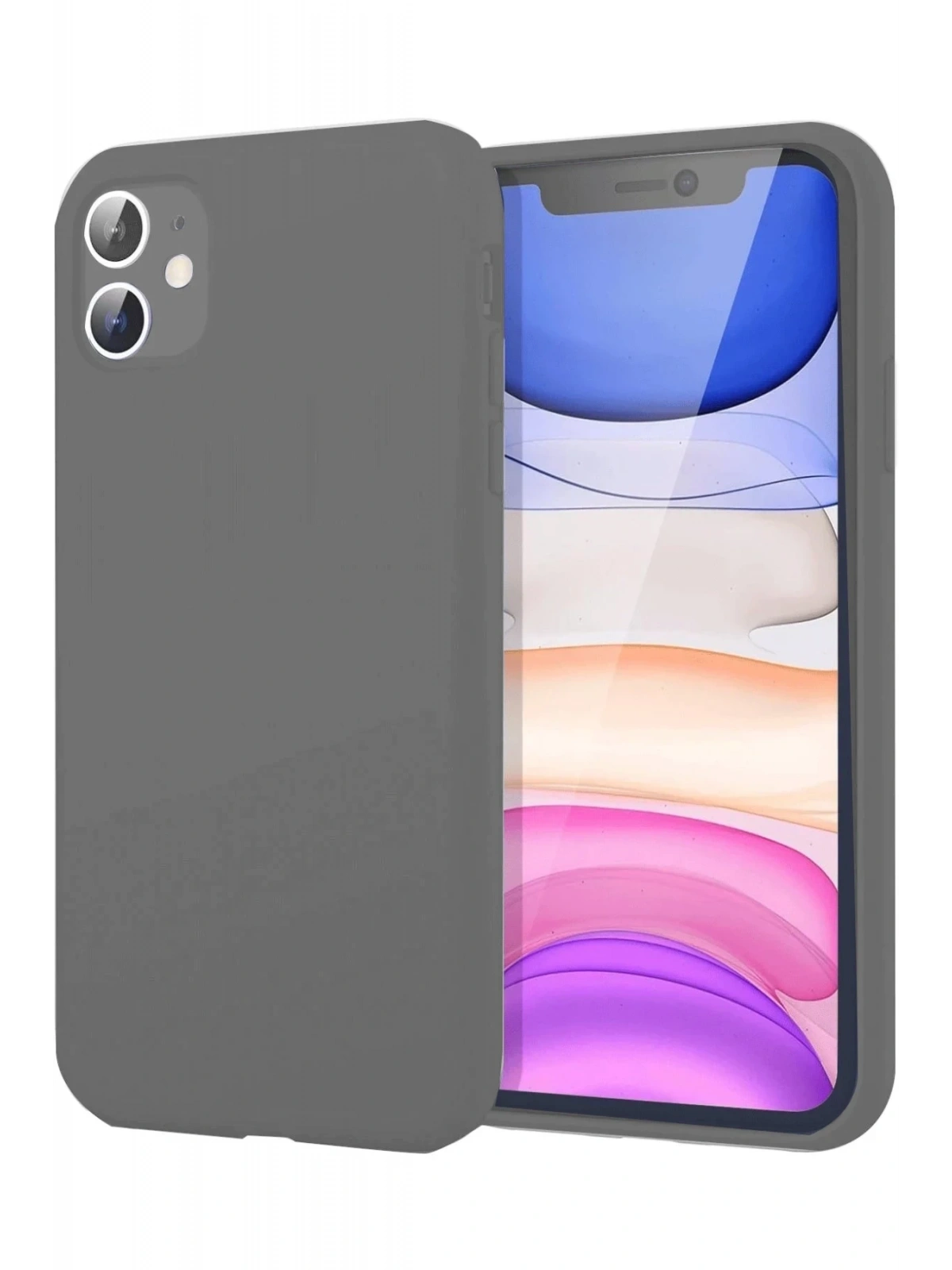Newface Apple iPhone 11 Kılıf First Silikon - Gri